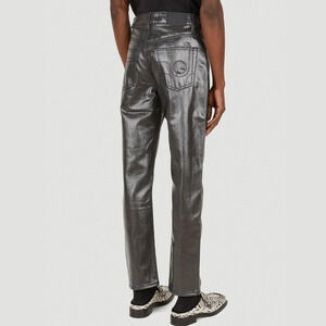 Eytys Men's Solstice High Rise Jean Pants Gray Coated size 30x34
